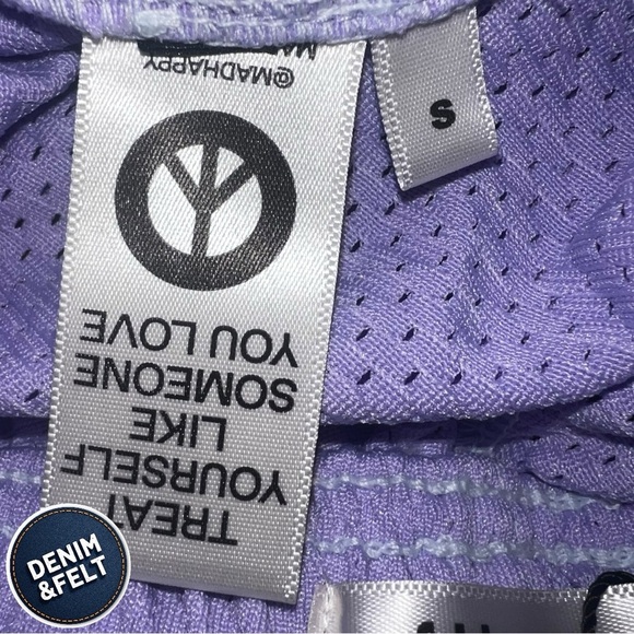Madhappy Purple Athletic Shorts - Picture 6 of 8